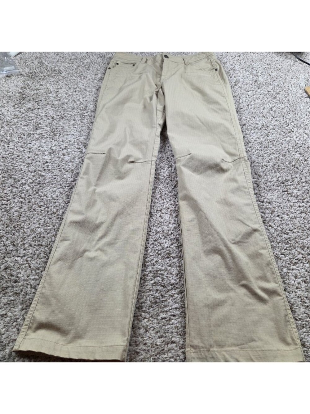 CQR Tactical Pants Womens 6L Tan Work Ripstop Utility 32.5" Inseam